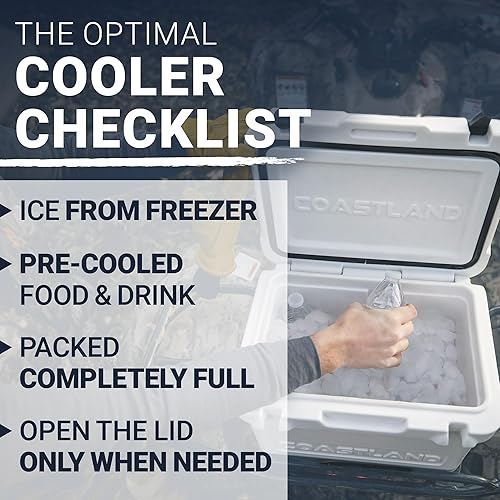 Miniatura 5 de Coastland Delta Series - Enfriadores rotomoldeados de alta calidad, enfriador aislado de uso diario, caja de hielo disponible en capacidad de 25