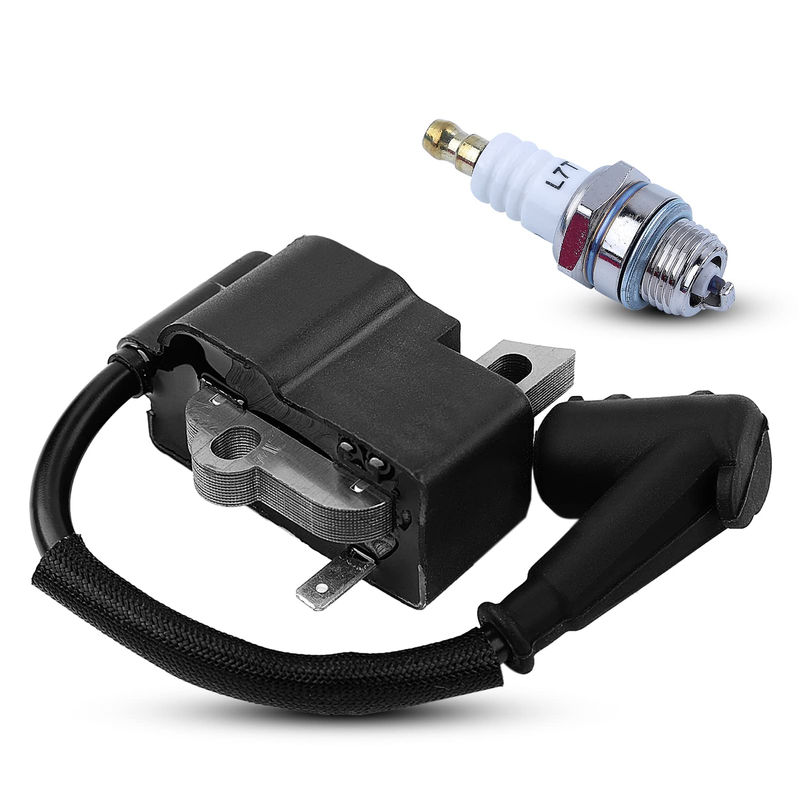 Atunee Ignition Coil & Spark Plug for Stihl 017-025, FS40-FS56, HT56C-KM56RC Trimmers, Replaces 4144, 400, 1316