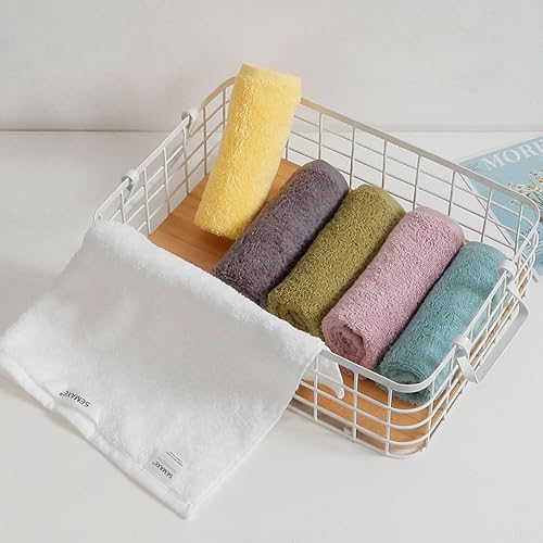 Vista 209 de SEMAXE - Juego de toallas de baño grises, 2 toallas de baño, 2 toallas de mano, 4 toallas faciales, toalla 100% algodón para baño, toalla suave