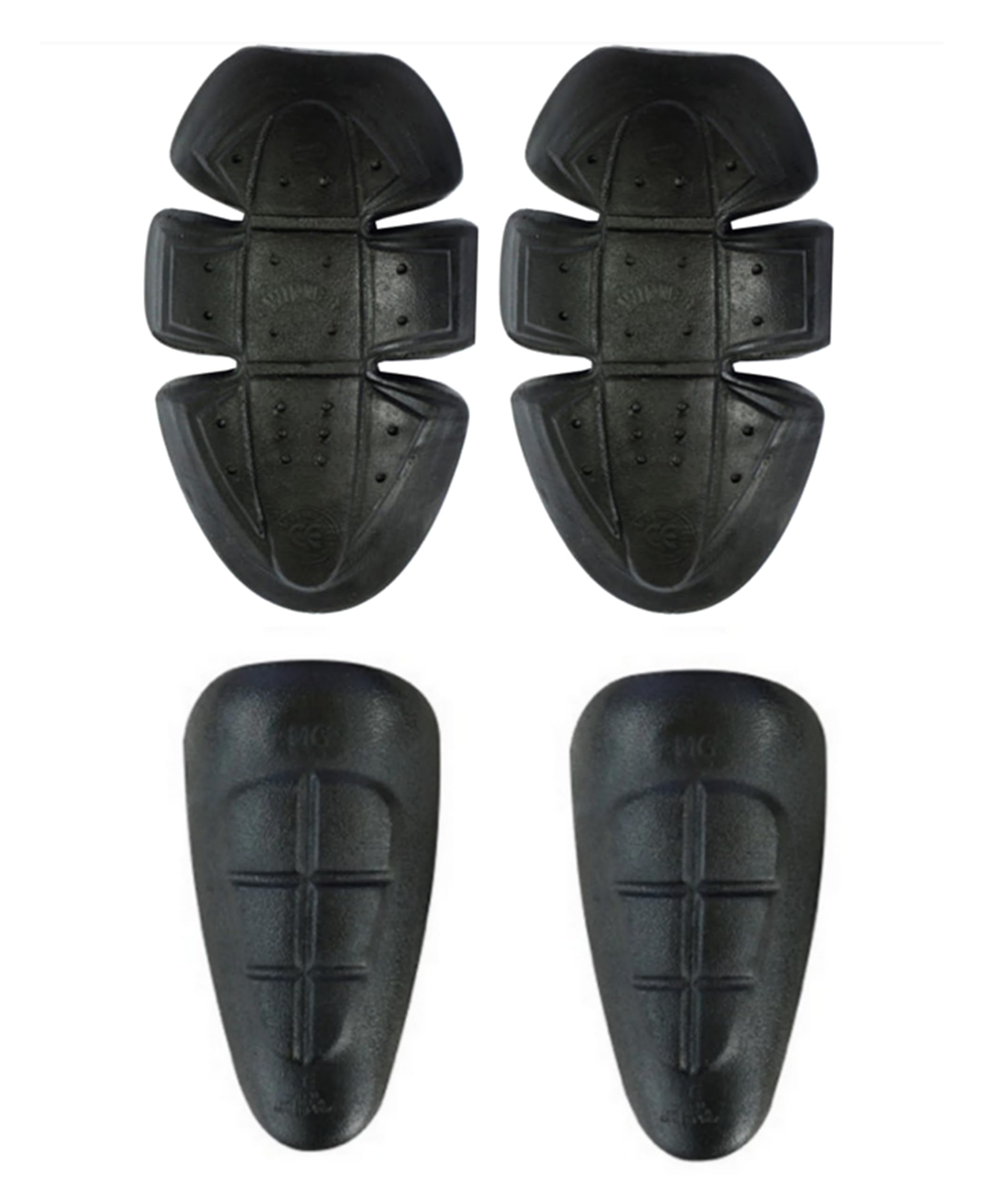 Motorcycle Protective Pads, CE Level 1 Armour Inserts for Jeans Trousers, 4 Pieces