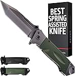 Spring Assisted Heavy Duty Pocket Knife for Men - 3.5