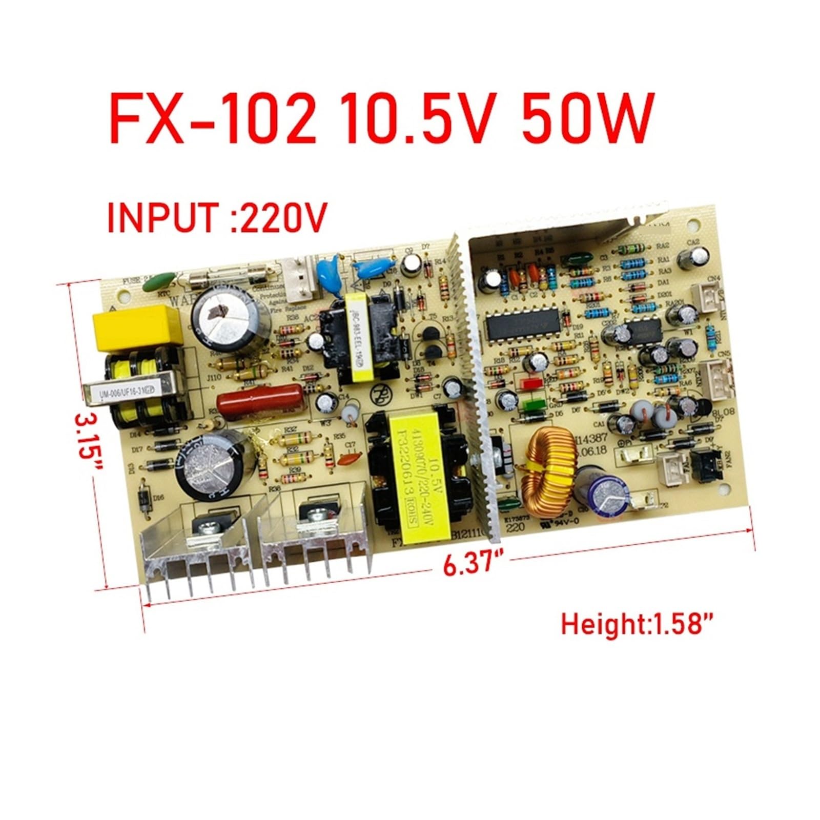 FX-102 10.5V 50W Gabinete De Vino Tinto Tablero De Alimentación Tablero Principal Reemplazar Piezas, Accesorios De Refrigerador PCB121110K1