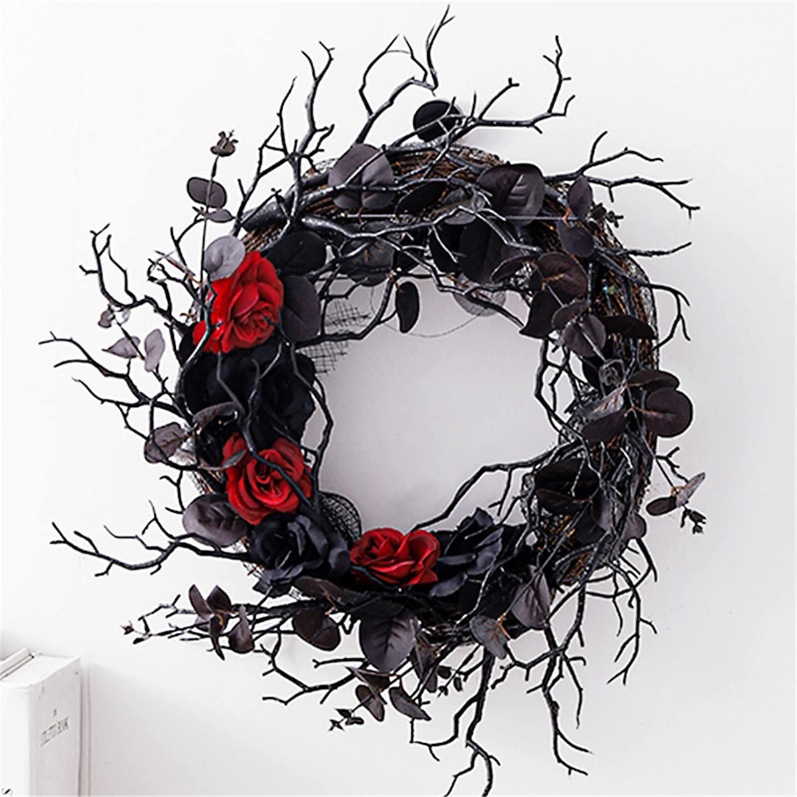 Ghirlanda Artificiale, ghirlande in Rattan di Simulazione all'aperto da 30 cm / 11,8 Pollici per la Decorazione della casa della Parete del Ringraziamento di Natale di Halloween
