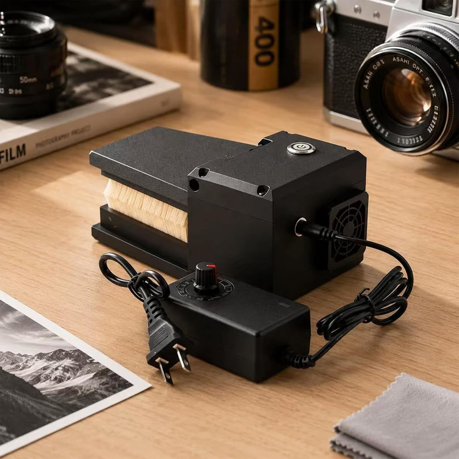 Pellicole Pellicola elettrica Antistatica for rimozione della polvere | Attrezzatura portatile for la pulizia della camera oscura, controllo della pressione regolabile