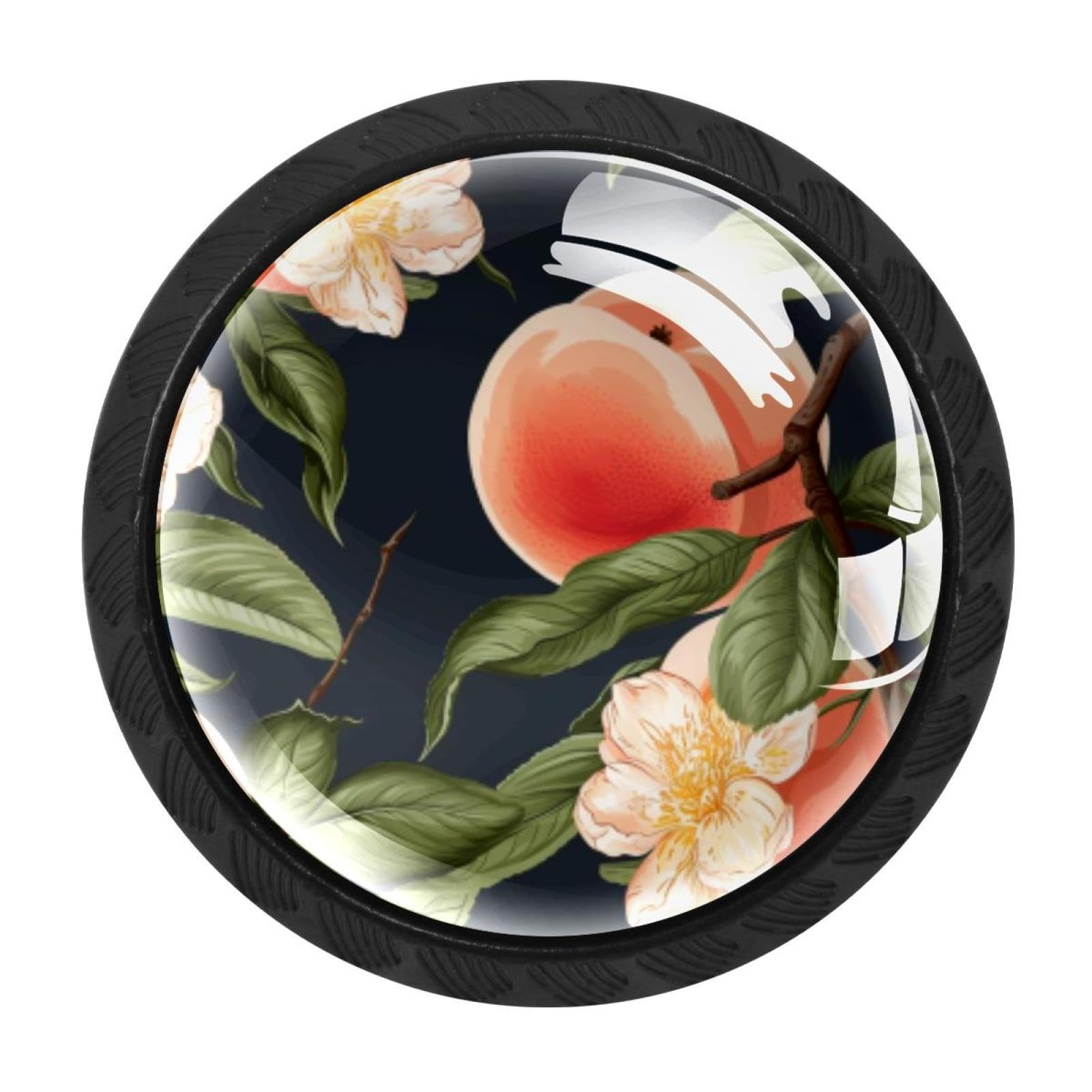 CHENZZZZ Peach Cabinet Knobs 4 Pieces Drawer Kitchen Cabinets Dresser Cupboard Wardrobe Unique Pulls Handles
