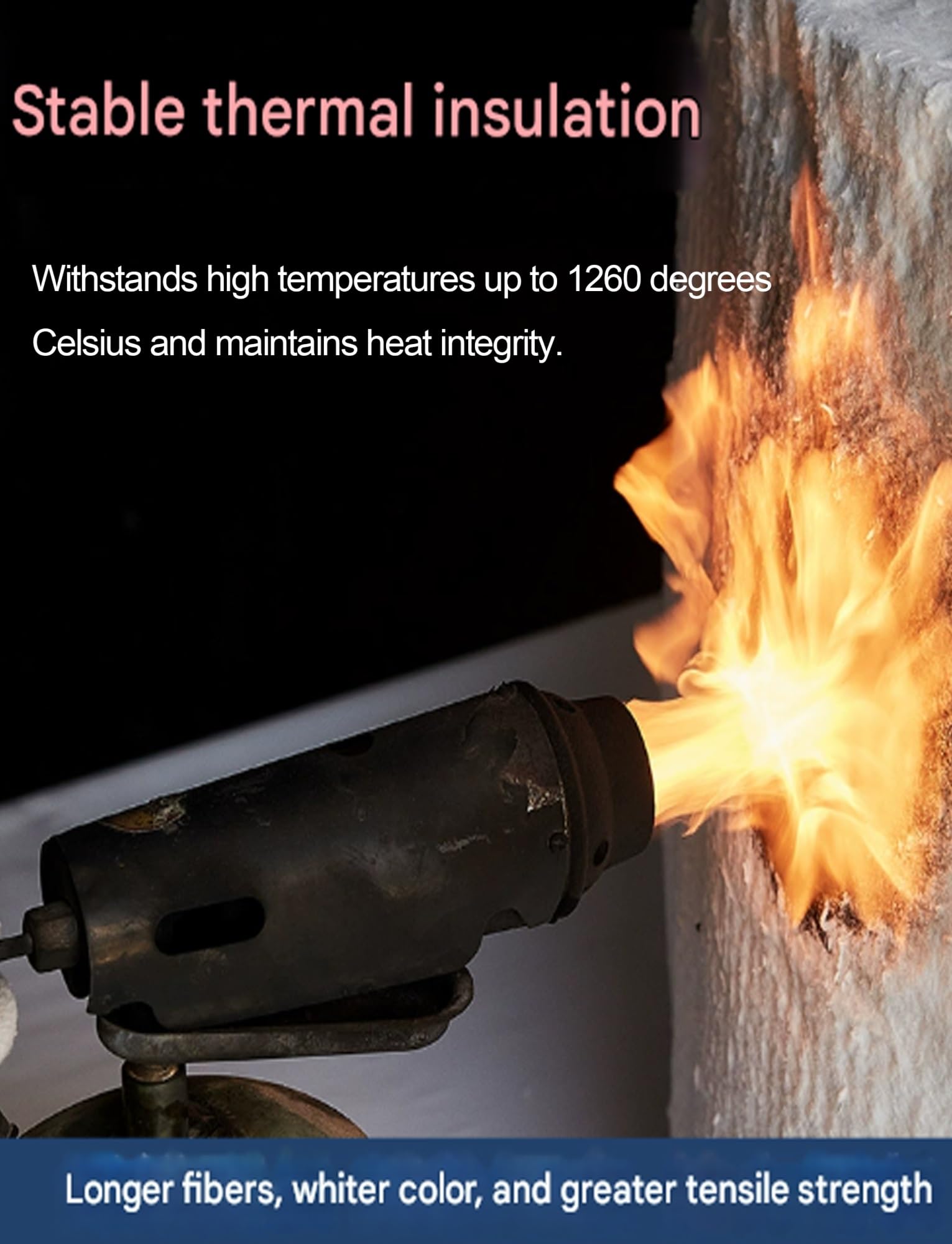 Manta aislante de fibra de cerámica, rollo resistente al calor de alta temperatura para estufa, horno, forja, caldera, horno de pizza y ladrillos refractarios