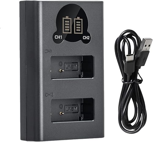 Cargador de batería LP-E17, cargador de batería USB LCD dual para Canon LC-E17E LC-E17C, EOS Rebel T7i, T6i, T6s, SL3, SL2, 77D, 9000D, 8000D, 800D,