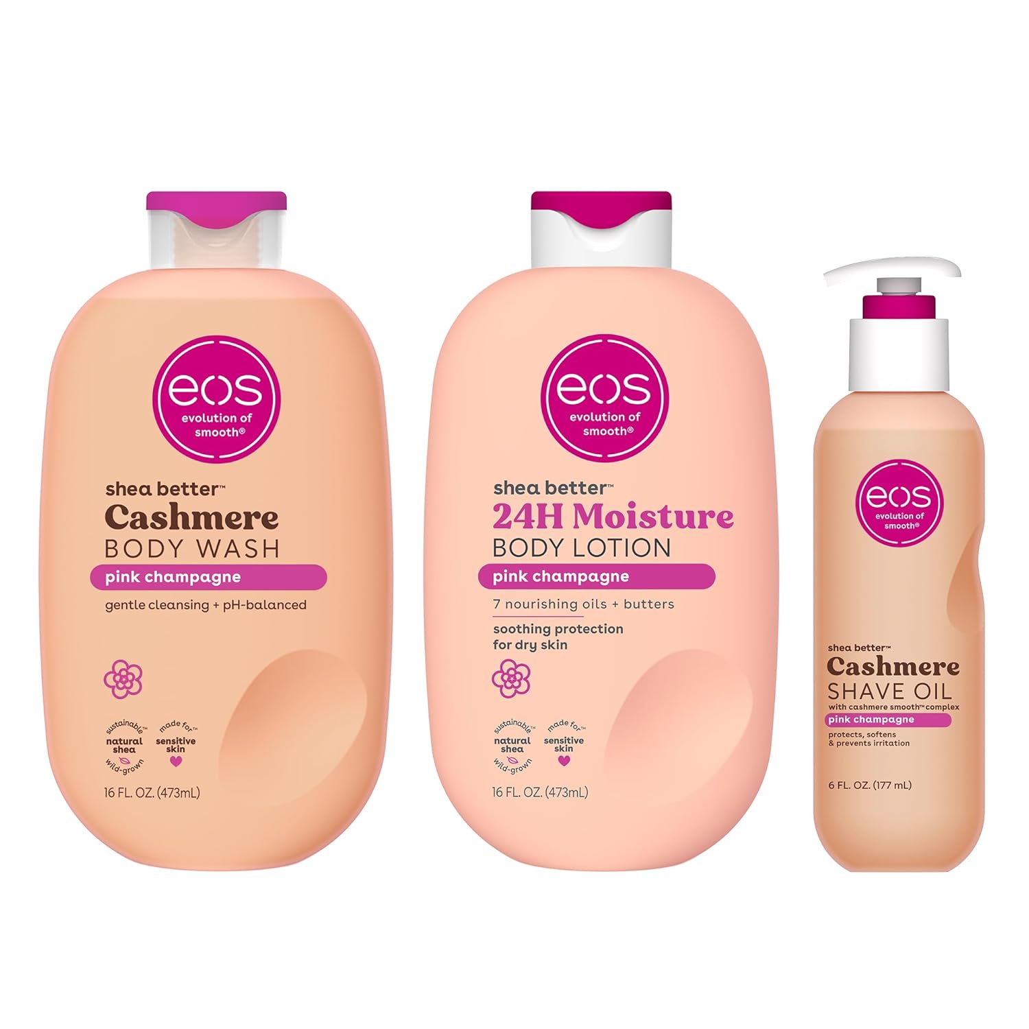 eos Shower Essentials Bundle - Body Lotion & Wash