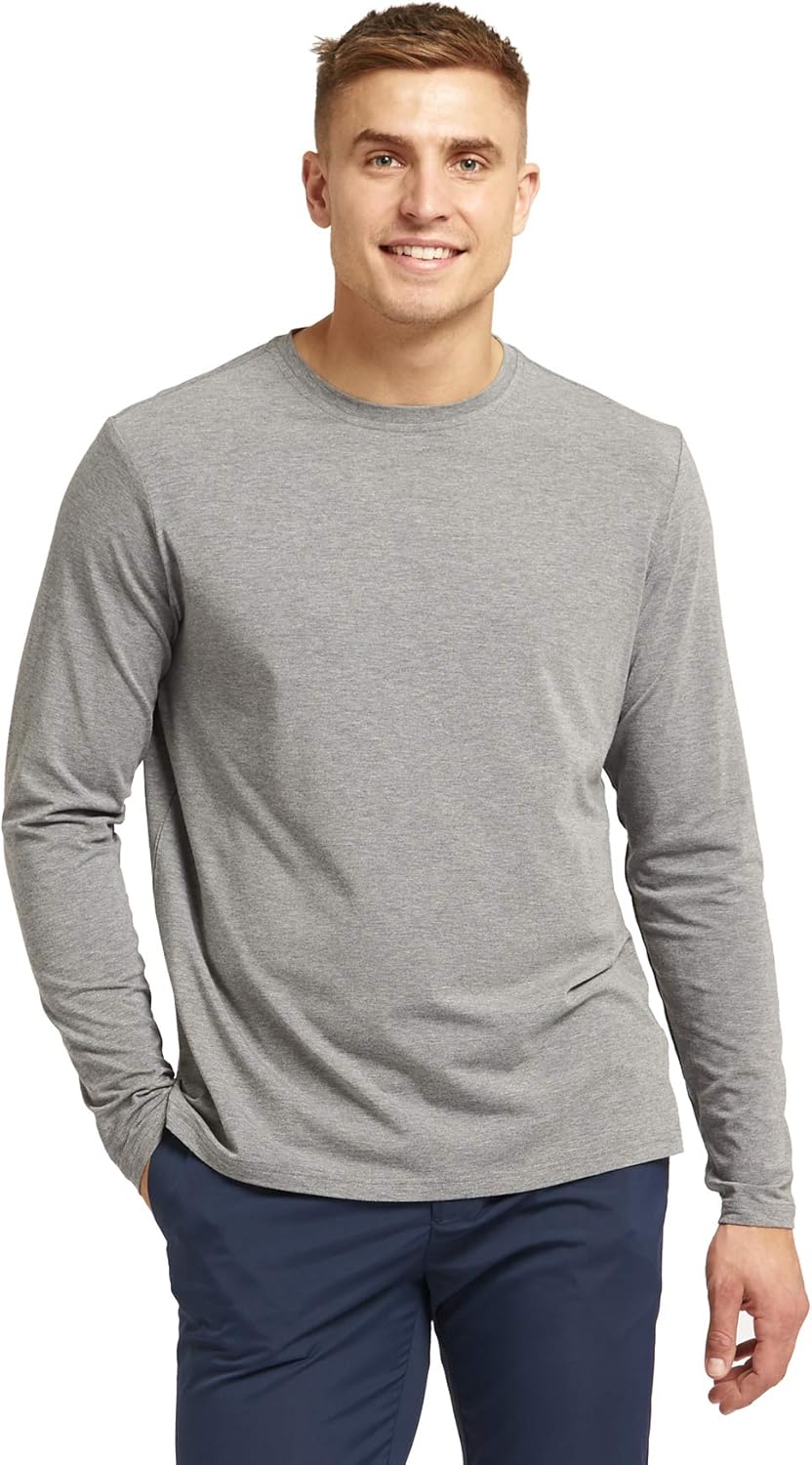 Solbari UPF 50+ Men's Sun Protection Long Sleeve T-Shirt - UV Protection, Sun Protective