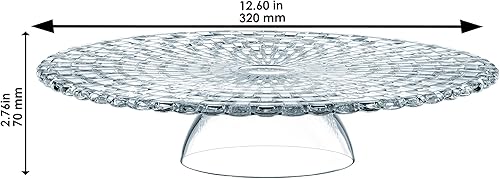 Miniatura 2 de Nachtmann Bossa Nova - Soporte para tartas con cúpula – Plato redondo de 12.5 pulgadas con cúpula de cristal, apto para lavavajillas, soporte