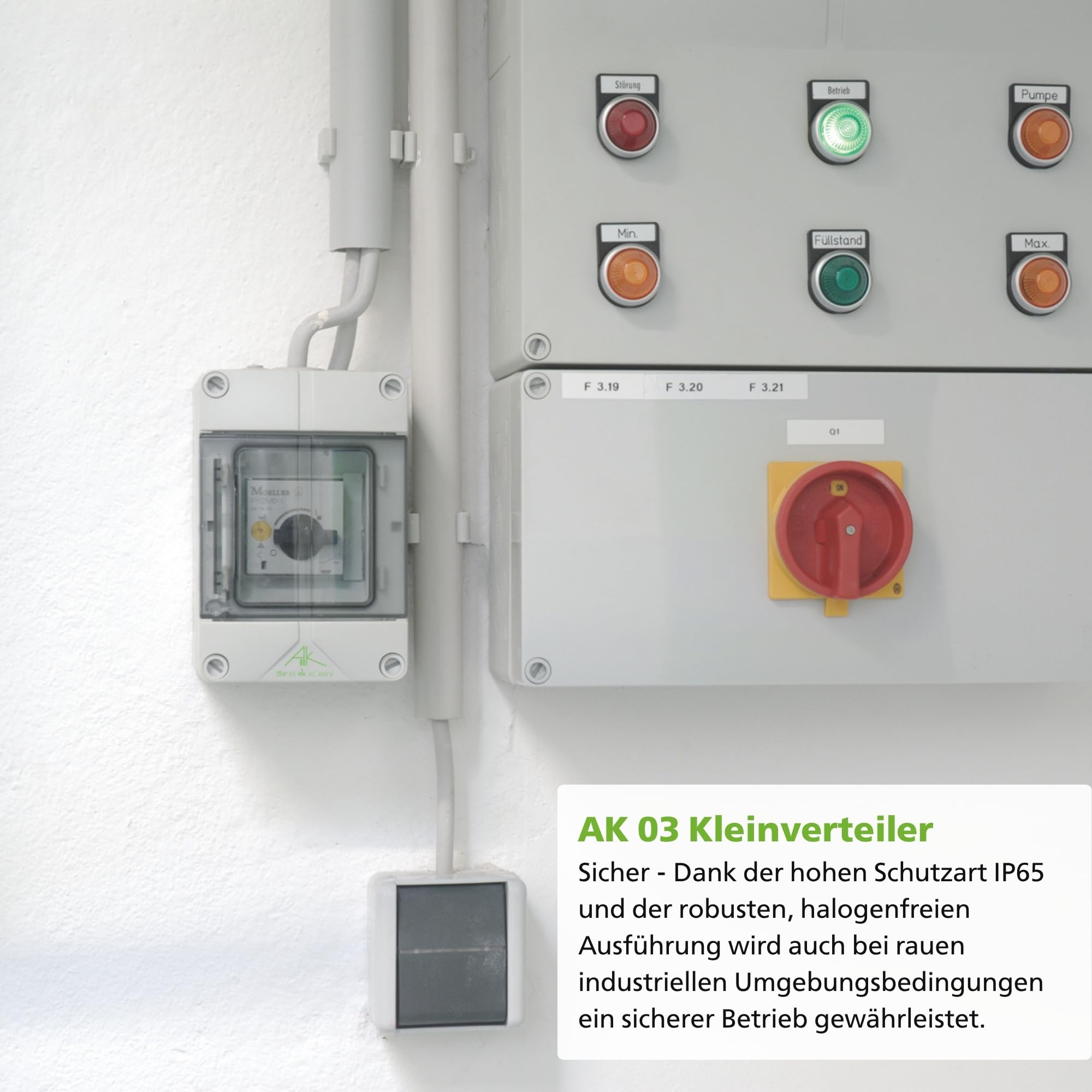 73550901 Günther Spelsberg Ake 03 AKe Verbrauereinheit, 9 Ausgänge, 3-Phasen R