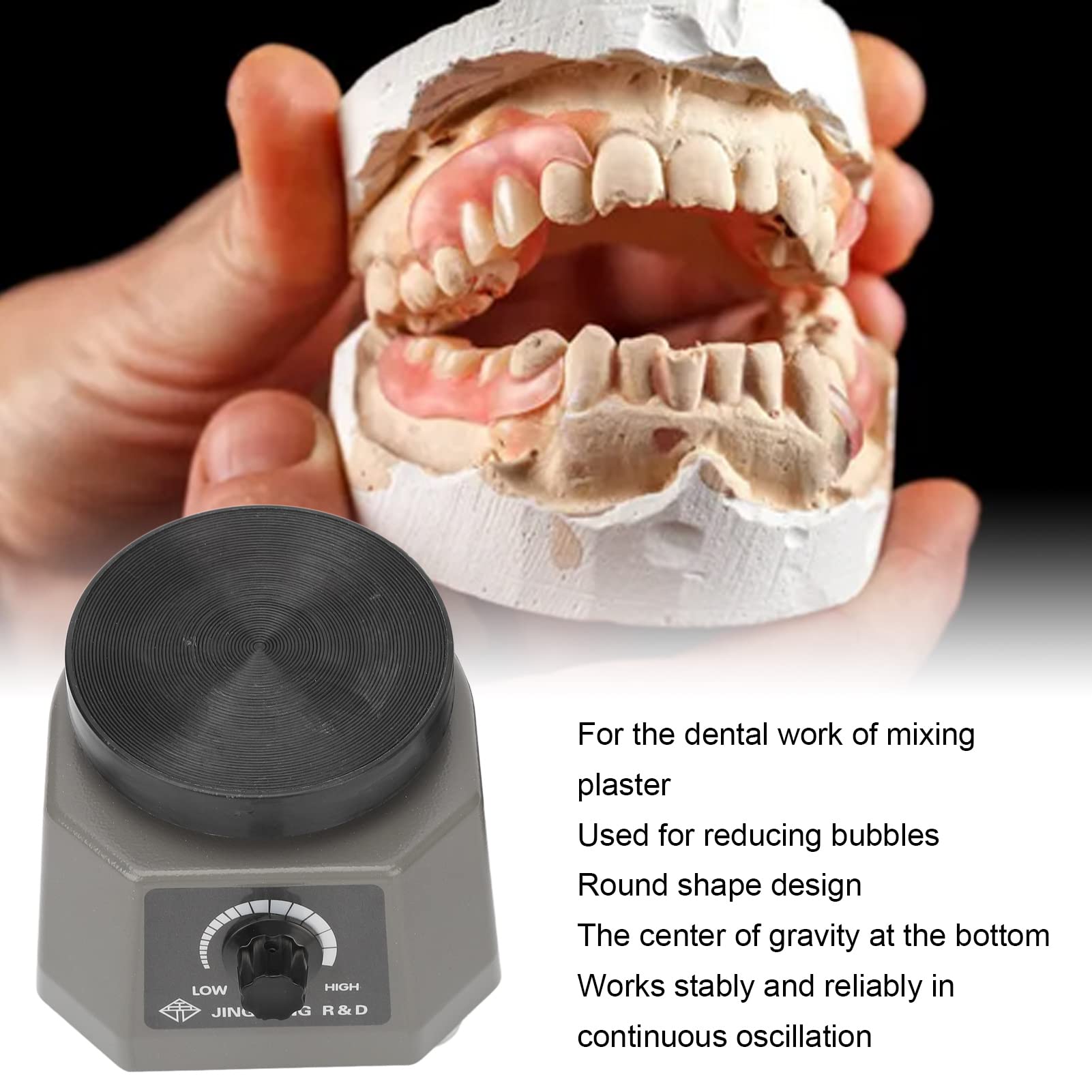 Gips Schüttler Dentisten Osillator Vibrationsmaschine mit Mischgeschwindigkeit starke Leistung für geringe Blasenbildung Dentisten Osillator Werkzeug