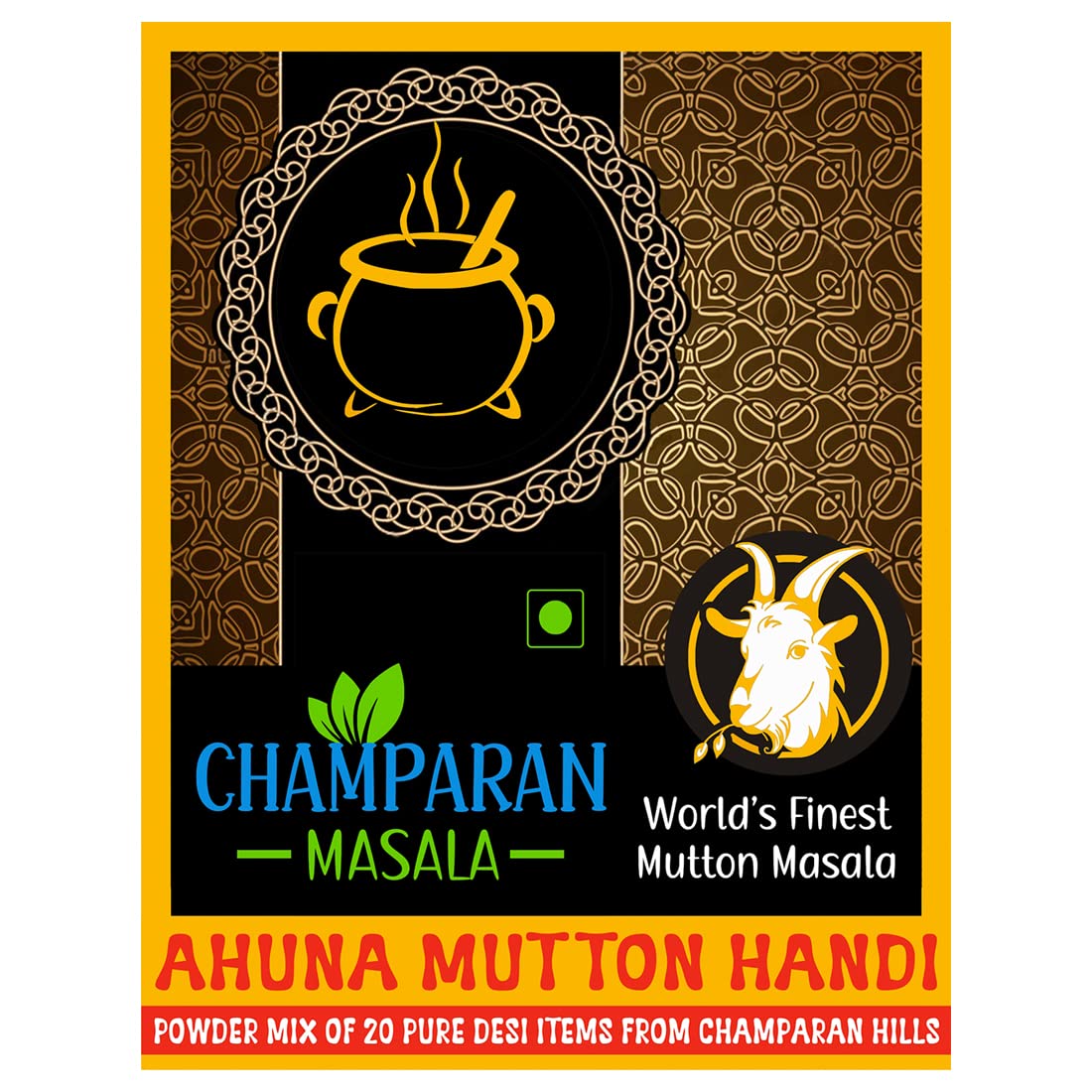 Champaran Masala® - Mutton Ahuna Handi [Pack of 100g x 3] Easy Powder Mix & Make Process || Use it Once - Luv it Forever - Specially Blended For Meat Lovers (B0BXFLCXFH) Amazon Price History, Amazon Price Tracker