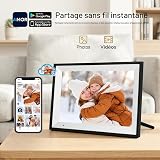 AEEZO Cadre Photo Numérique WiFi 32 Go de Mémoire, Mode Sommeil (Noir) - 5