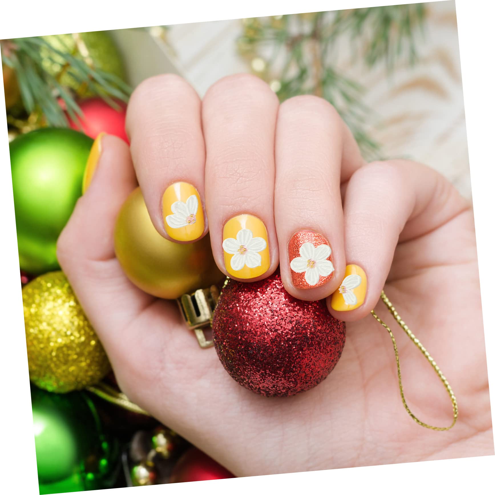 4 Set Adesivi Per Unghie Con Design Decorazioni Per Nail Art Per Donne E Ragazze Adesivi Autoadesivi Per Manicure Creativa E Personalizzata Per Domestico E Estetici 3 Fogli * 4