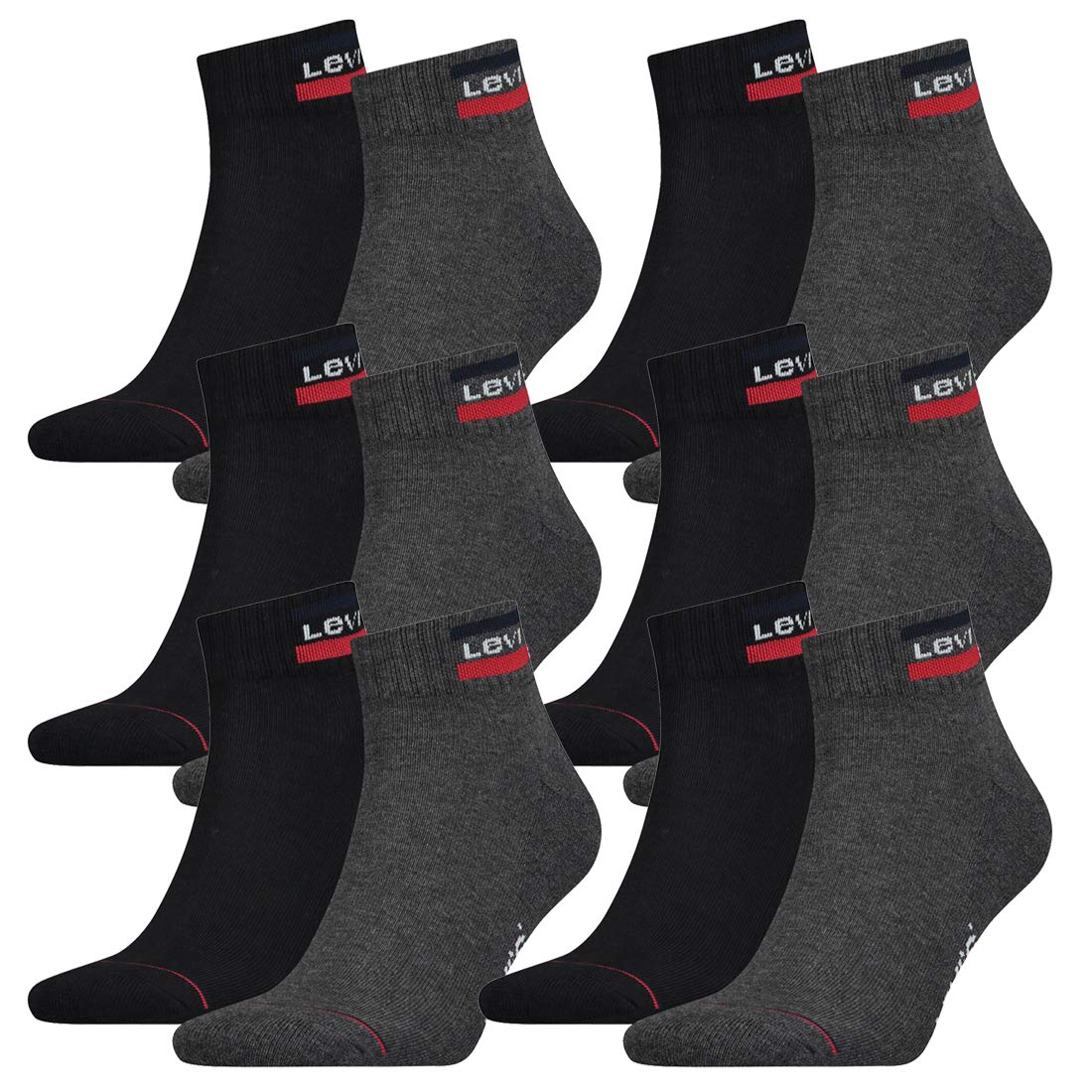 Levis 144NDL SPRTWR L 902011001 - Calcetines unisex (12 pares)