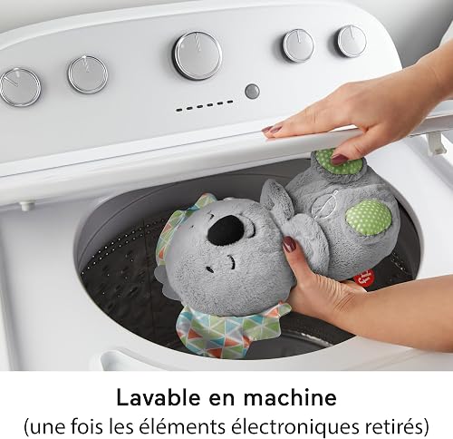 Fisher-Price Mon Koala Câlins Bonne Nuit | Jouet Peluche Koala pour Bébé dès la Naissance | Veilleuse Peluche Douce et Apaisante Qui Respire et s'allume | Cadeau Naissance Bébé Fille ou Garçon, HBP87 - 5