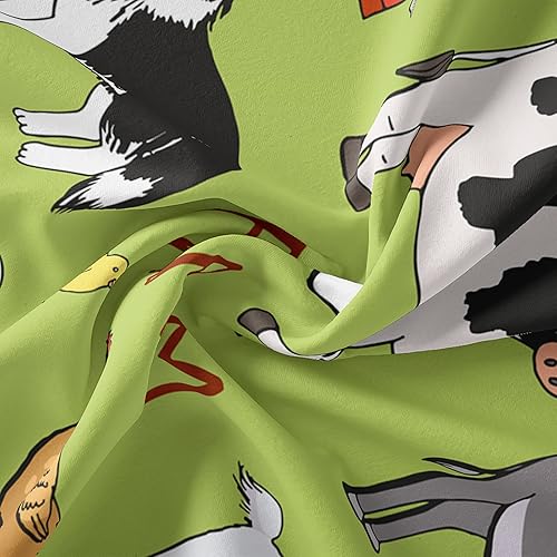 Miniatura 7 de QOOMO - Juego de edredón tamaño matrimonial con animales de granja, juego de edredón estilo granja para niños, adolescentes, niñas y niños, juego de