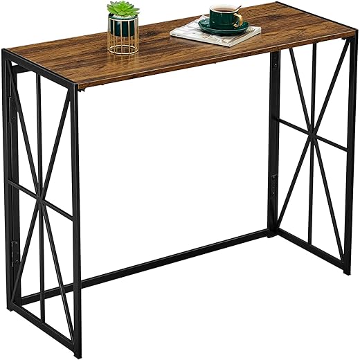 Coavas Folding Wood Console Table 40 Inches