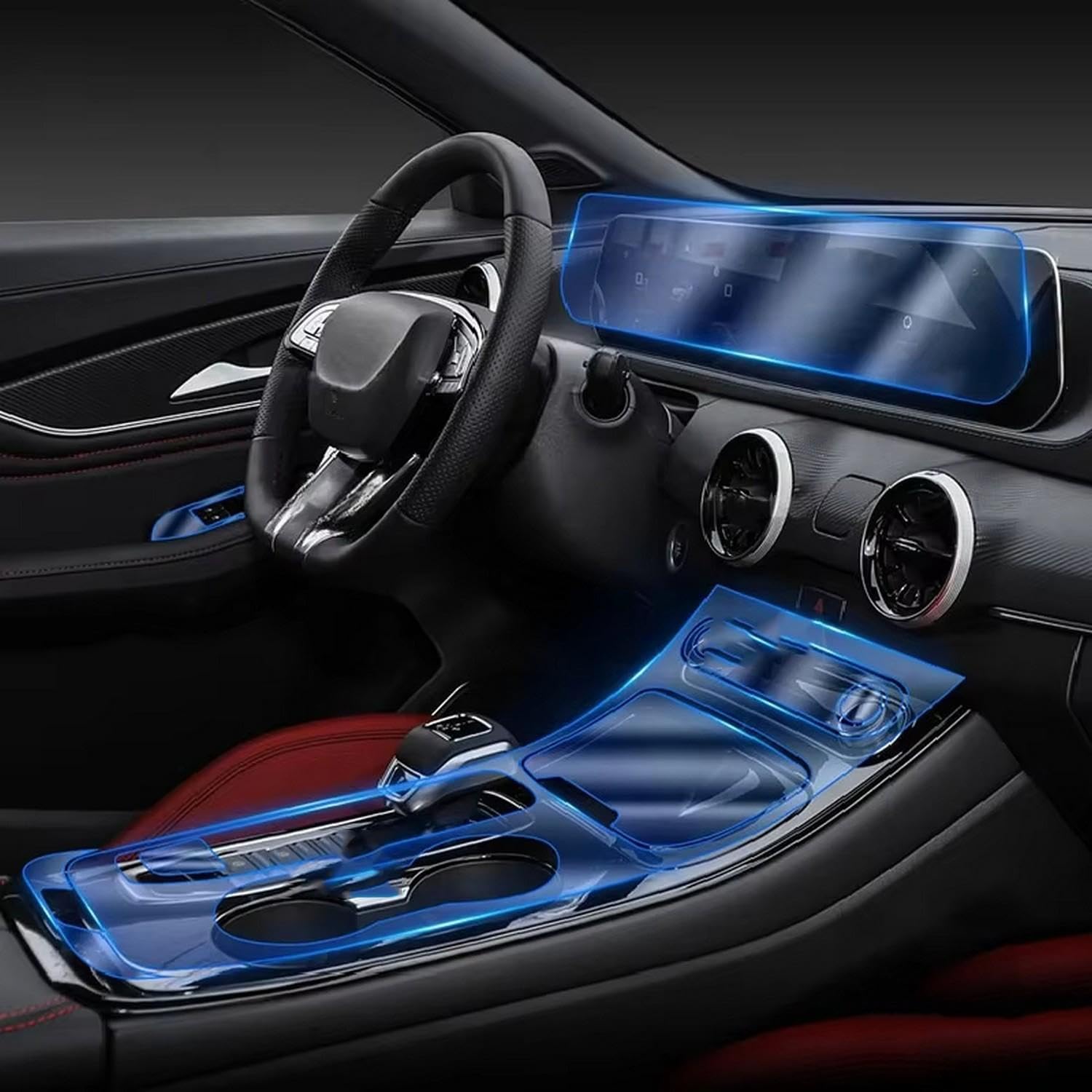 Protection écran Forthing T5 EVO film TPU de navigation intérieur - 8
