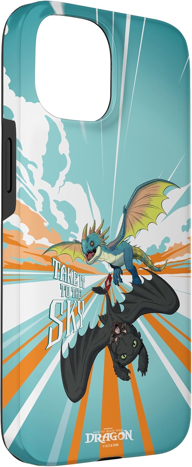 DreamWorks Dragons Toothless and Stormfly Take to the Sky Case for iPhone 15