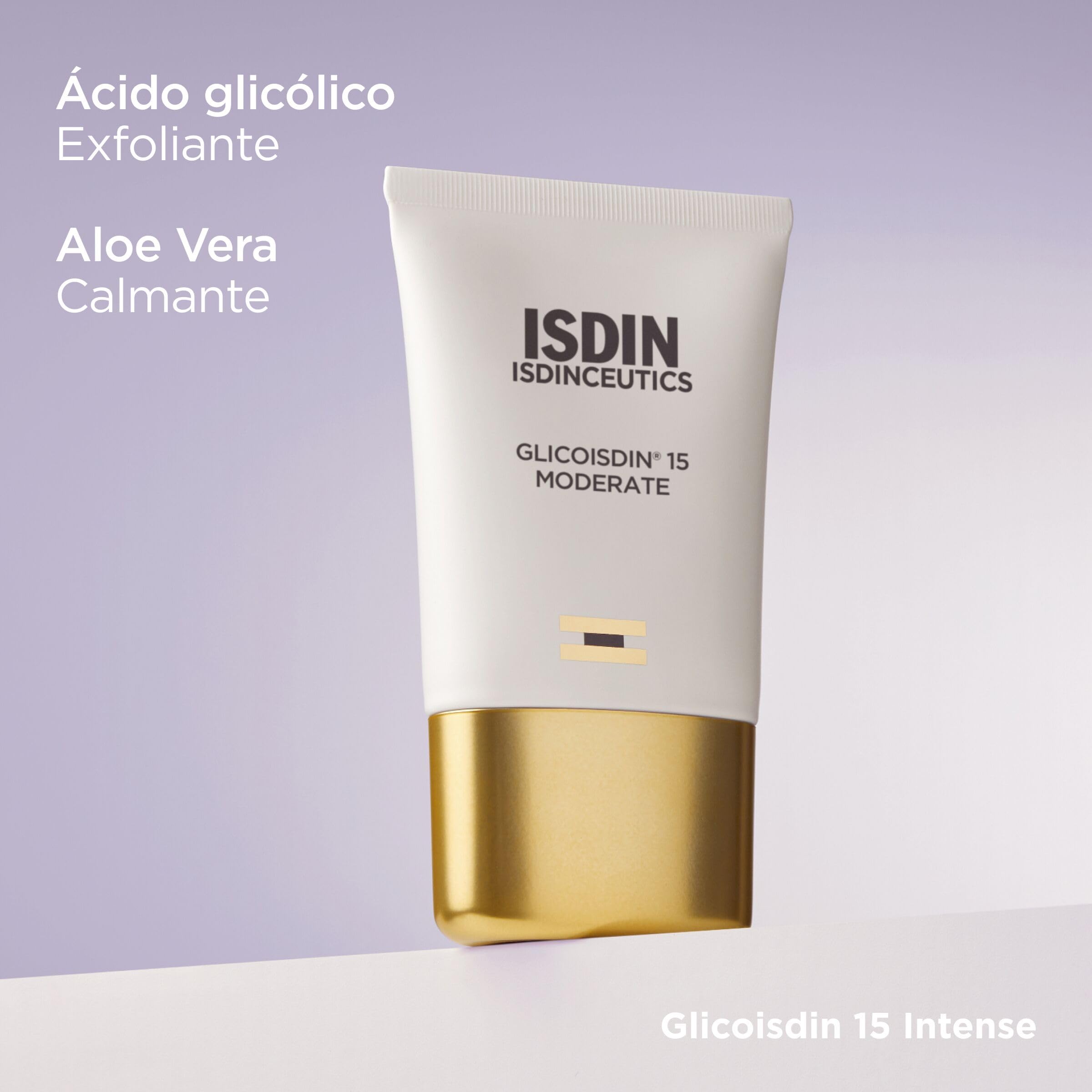 Isdinceutics Glicoisdin 15 Moderate, Gel Facial Efecto Peeling con Ácido Glicólico, 50 ml