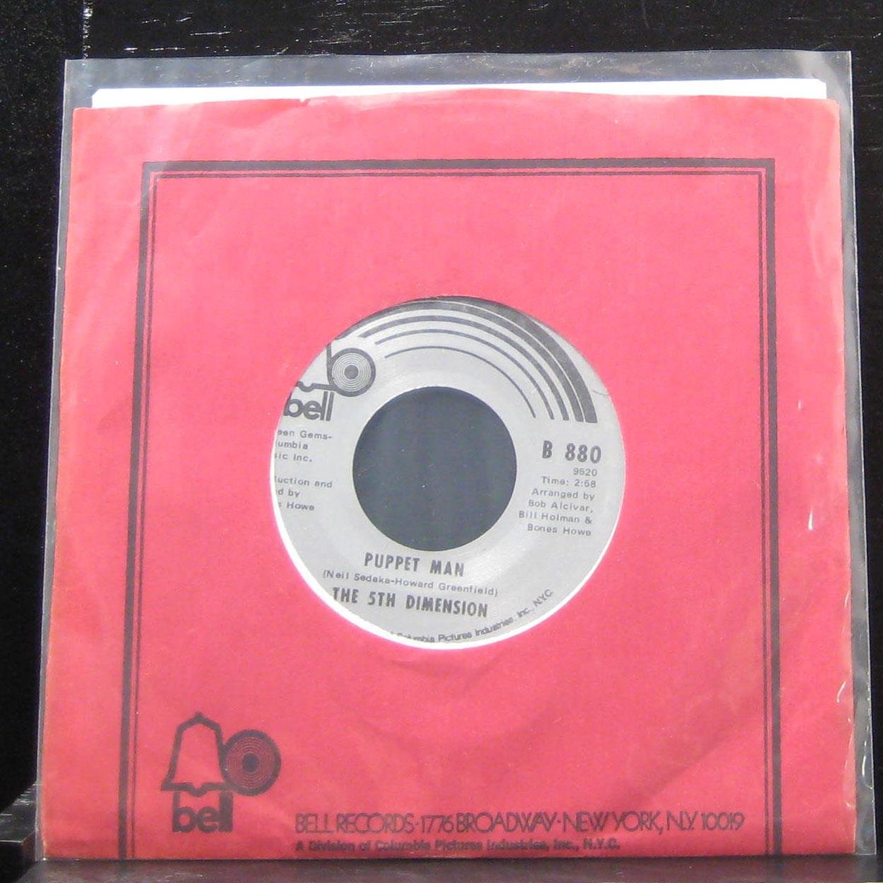 The 5th Dimension Puppet Man/A love Like Ours (7"/45 rpm) Amazon