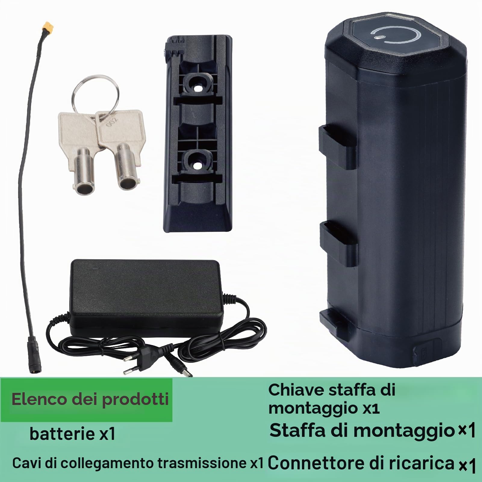 Ebike batteria 36V 48V 24V mini bottiglie di ricambio batteria bere bottiglie bicicletta kit di conversione batteria (36V 11Ah)