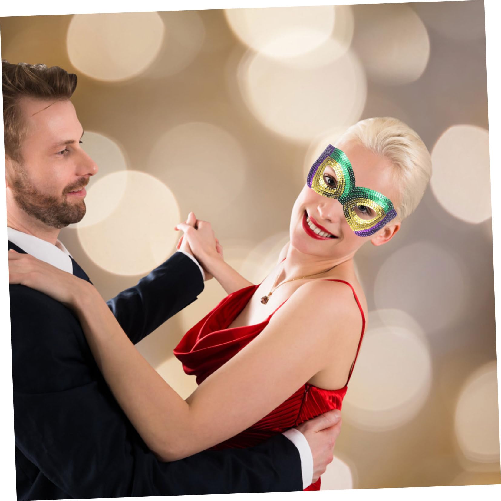 ABOOFAN 5 Juegos De De Mascarada Vintage Para Carnaval Mardi Gras Cosplay De Fiesta Para Mujer 6 Piezas X 5