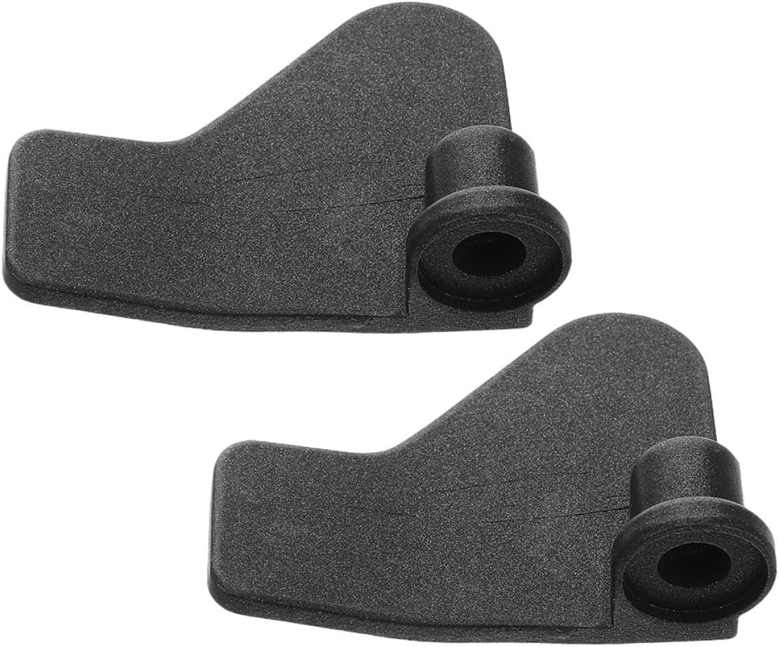 SHOWERORO 2pcs Universal Bread Machine Kneading Paddle Replacement, Non-stick Black Bread Maker Mixing Blades 67x51x17mm for Home Baking Appliances