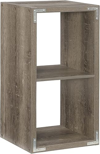 Miniatura 11 de Linon Home Decor Linon Dawes - Armario de almacenamiento con 2 compartimientos, color gris Gris,Gris 4,Blanco,2-Blanco,Blanco 6