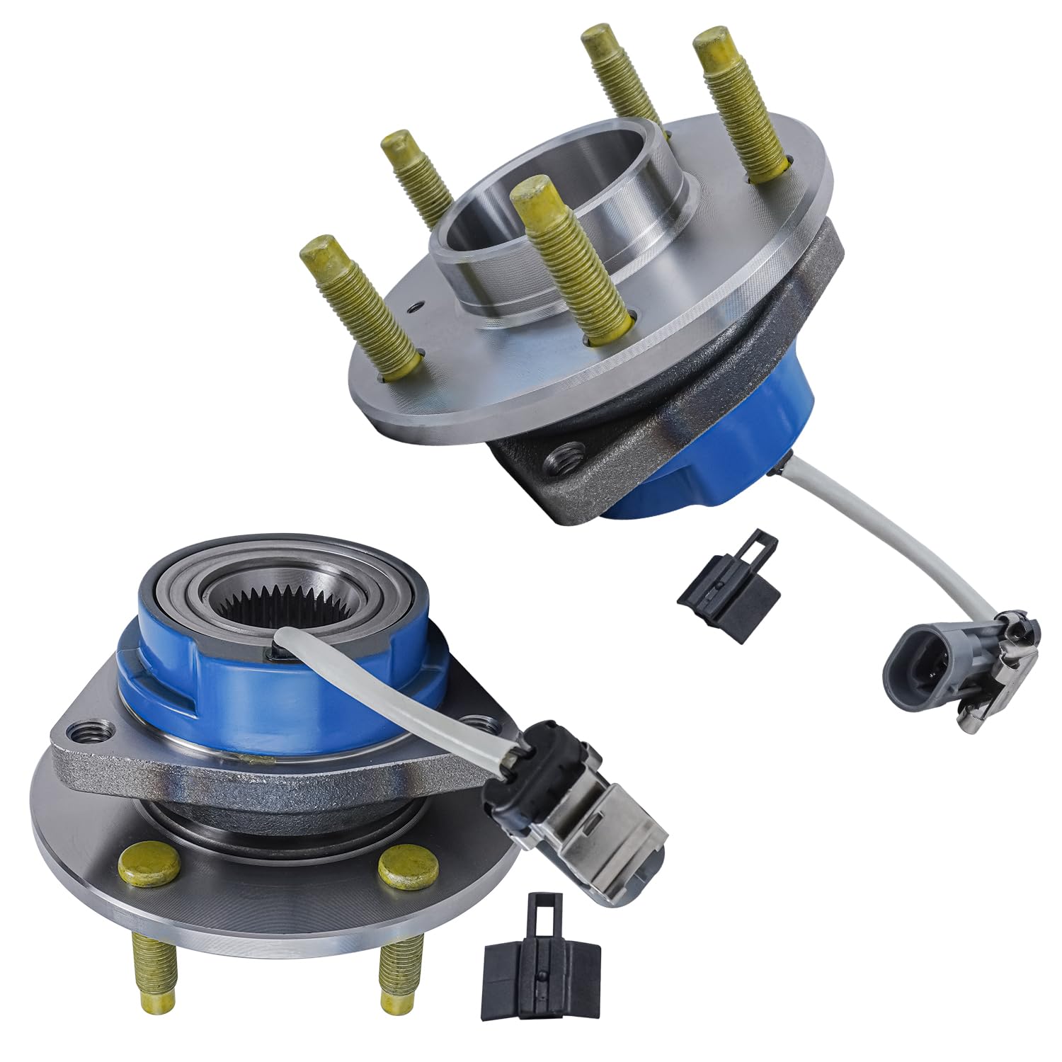Detroit Axle - AWD Rear 2pc Wheel Bearing Hub Assembly for 2005