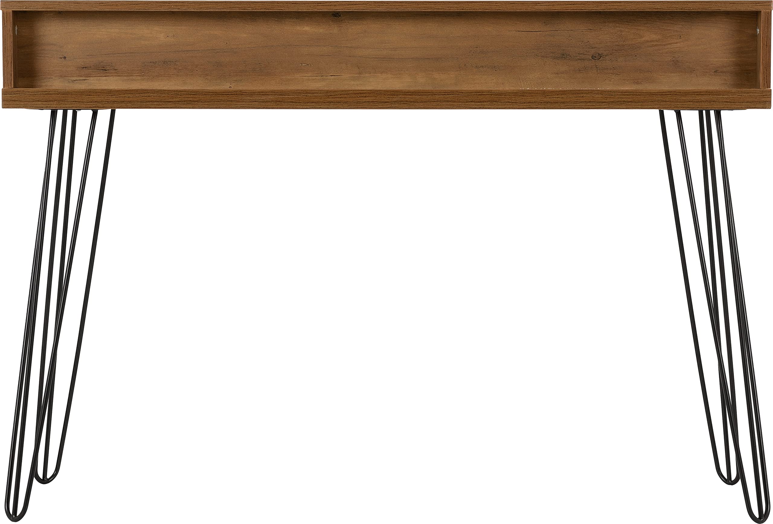 Seconique Stolik konsolowy z 3 szufladami, drewno inżynieryjne, średni efekt dębu/czarny, szer. 115 cm x gł. 40 cm x wys. 78,5 cm