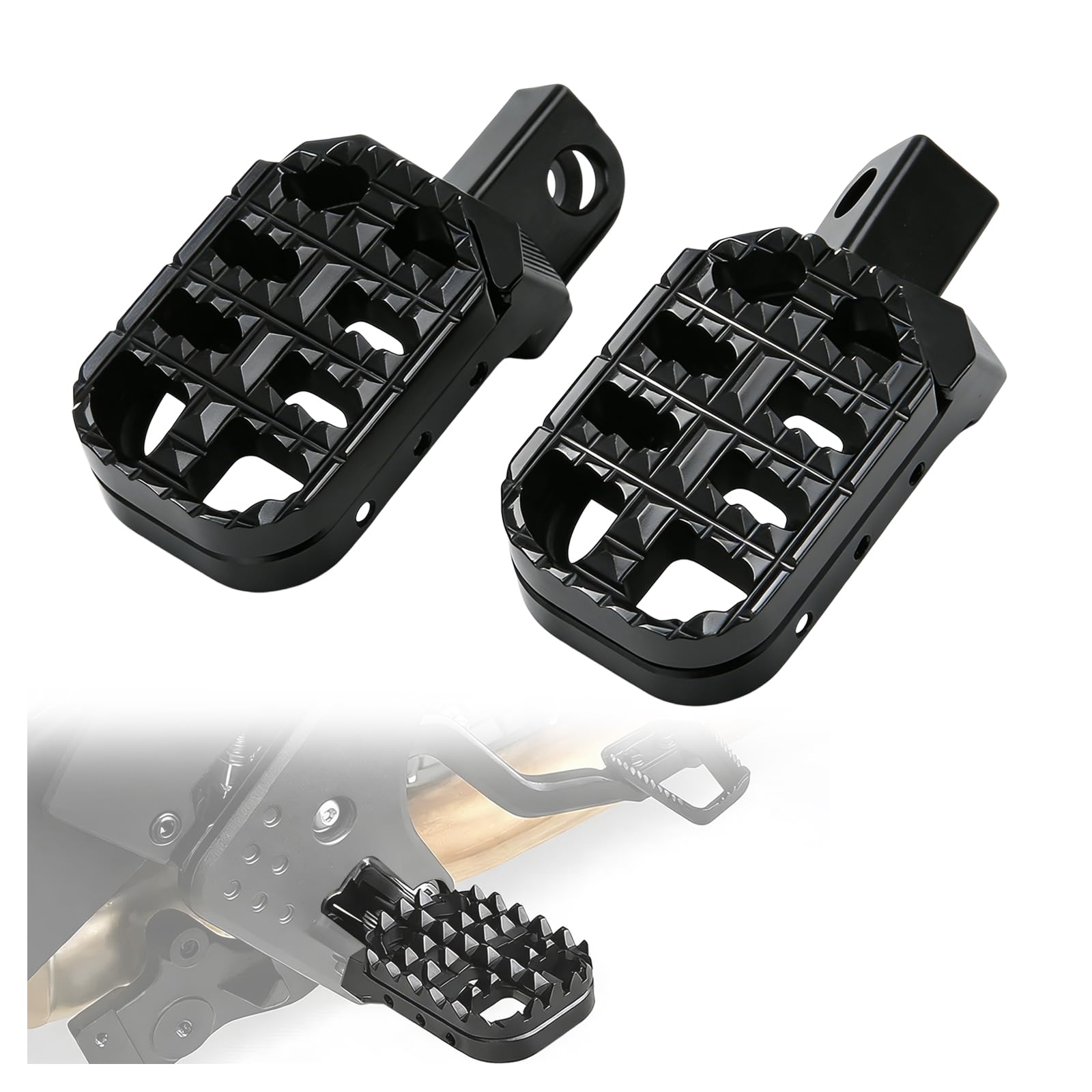 Photo 1 of Adjustable Enlarged Footpegs Anti Slip Compatible with CFMOTO Ibex 450/Ibex 800 S/T/E 2023 2024 2025 Accessories