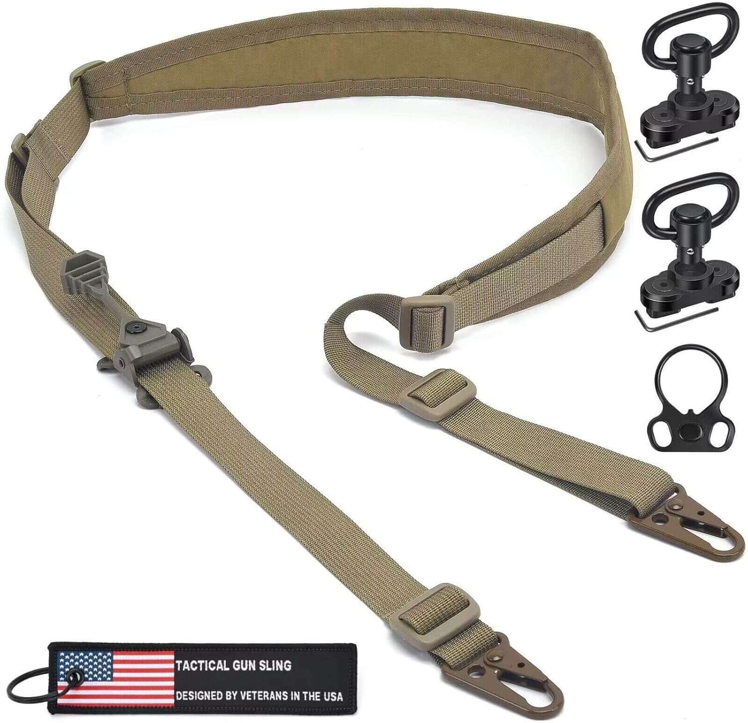 WarBull 2 Point Rifle Sling with QD & HK Hook