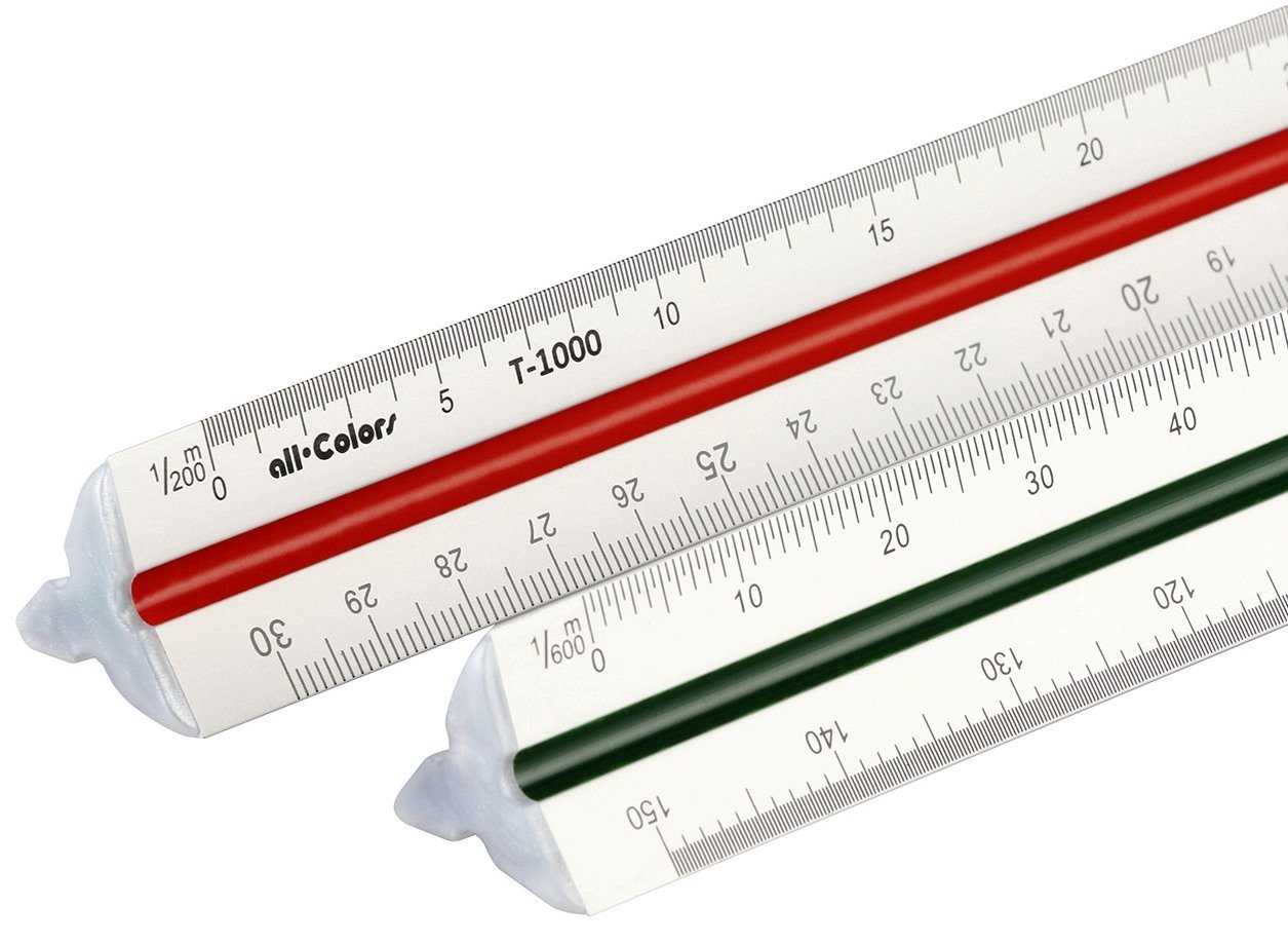 Buy Triangular Engineer Scale Ruler Professional 30cm Metric Scale