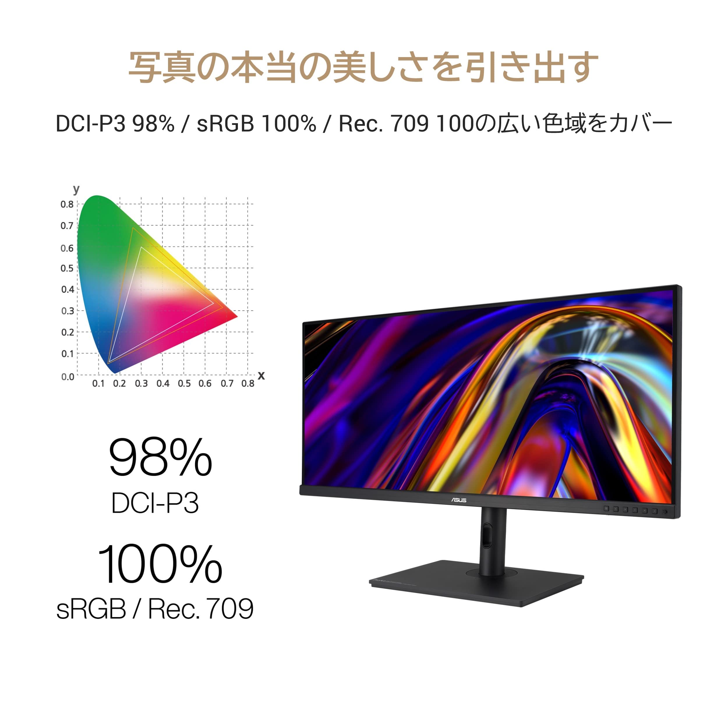 Amazon.co.jp: ASUS ウルトラワイドモニター ProArt PA348CGV 34インチ