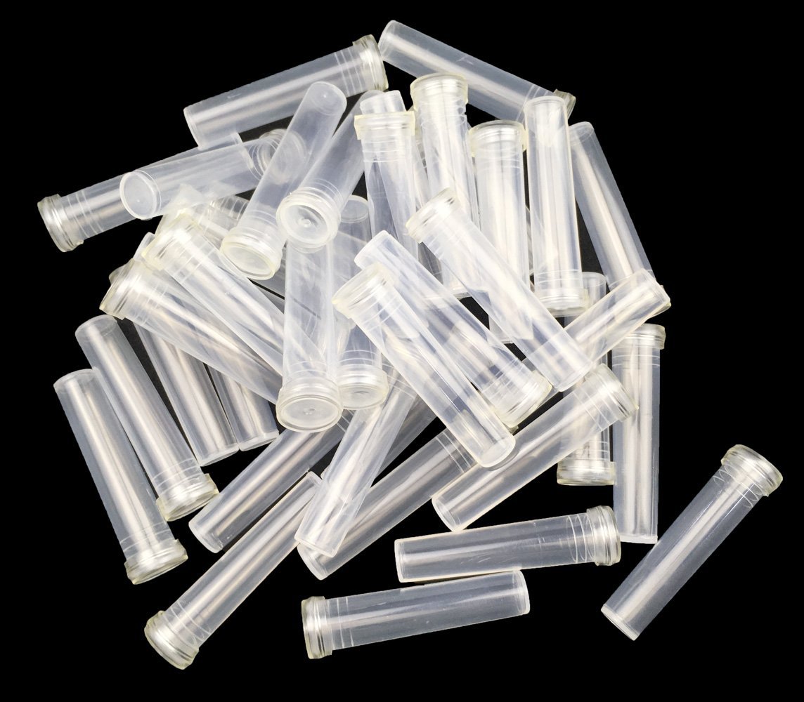 Lot De 40 Tubes De Décoration Florale Transparents Avec Couvercle - Réutilisables Pour Arrangements Floraux