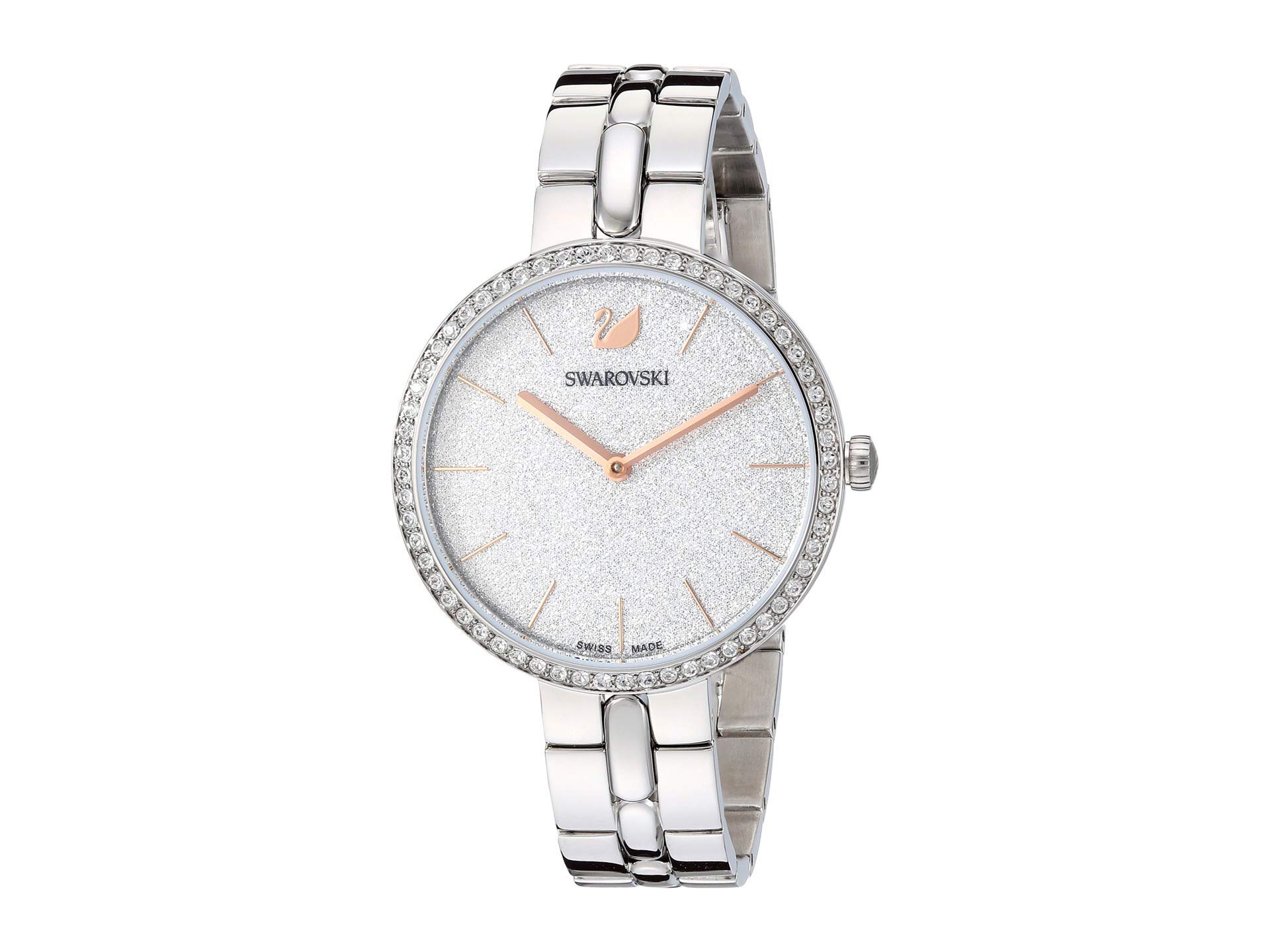 SWAROVSKI Metal Cosmopolitan Womens Gold Plated Analog Watch (White, One Size), Band Color-Silver (B082ZTJ3JC) Amazon Price History, Amazon Price Tracker