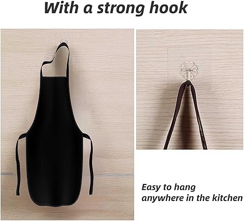 Miniatura 7 de JQYJLX Apron for Men Adjustable Bib Apron with pocket Kitchen Apron for Women Chef Water,Oil Resistantwith a wall hook