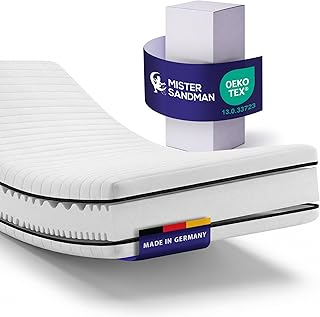 Mister Sandman Kaltschaummatratze 200x200 cm H2 – Rollmatratze 15 cm hoch – waschbarer Bezug 60° – Öko-Tex – Made in Germany