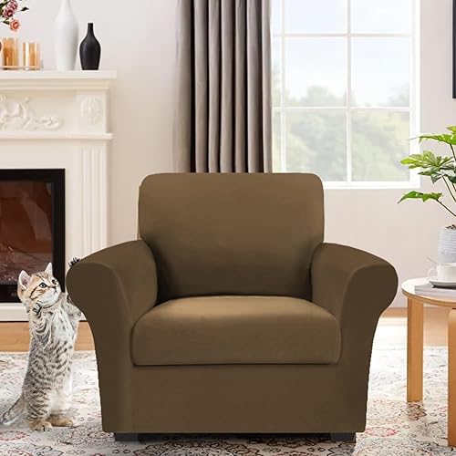 Miniatura 2 de Arfntevss Fundas para sillón 100% impermeables para sala de estar, fundas elásticas para sillas de sofá, sillón, juego de fundas antideslizantes