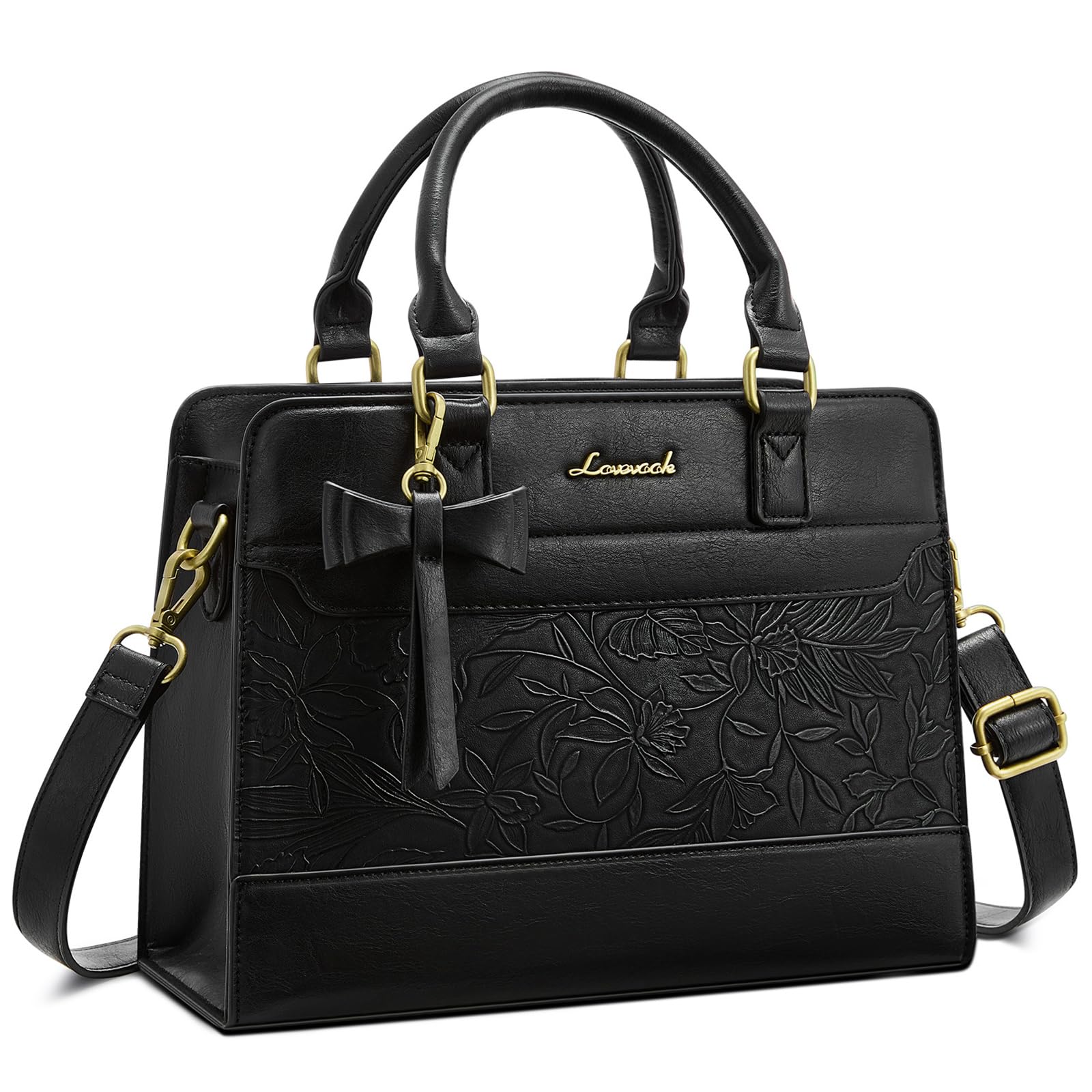 LOVEVOOK Handtasche Damen Mittelgroß PU Leder Tasche Klein Henkeltasche | Elegante Tote Bag Handtaschen für Damen, Vielseitige Umhängetasche und Schultertasche für Büro, Einkauf & Reise, 11 Zoll