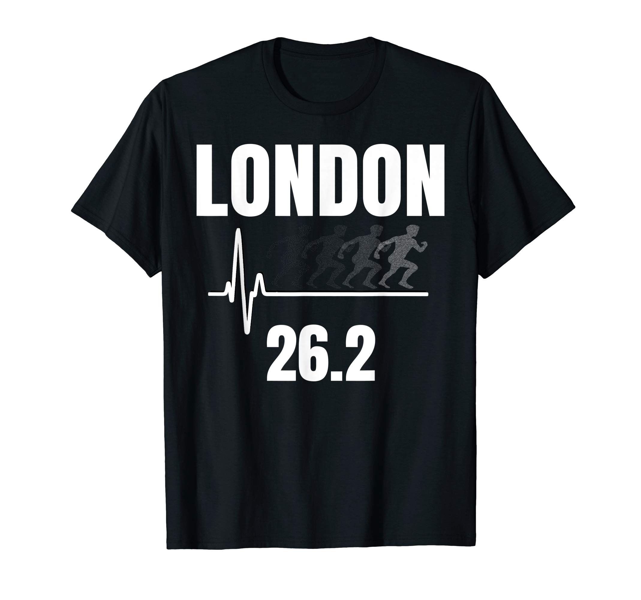 26.2 London Heartbeat Running Marathon T-ShirtOEKO-TEX STANDARD 100