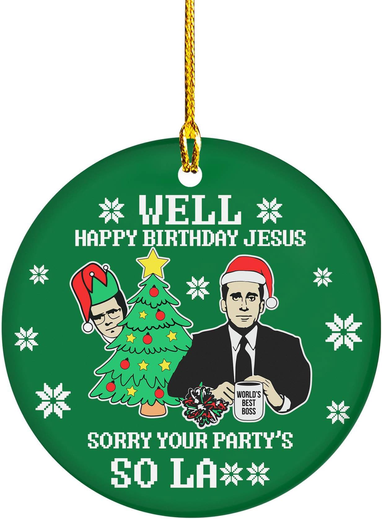 The Office: Decorazione Natalizia In Ceramica Con Dwight Schrute (Elfo) - Ornamenti Ufficiali