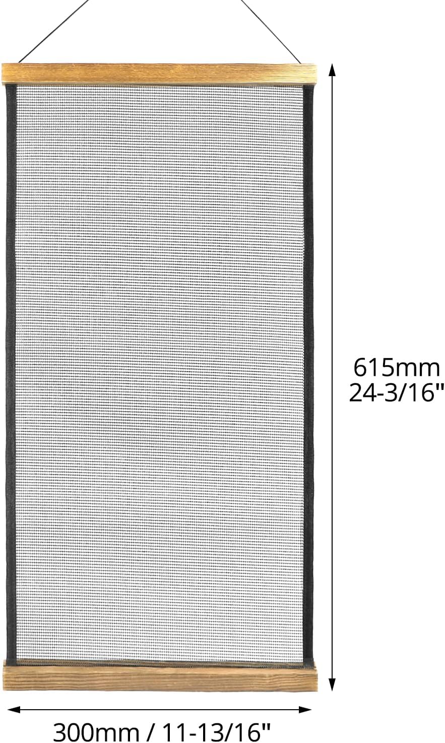 QWORK Earring Organizer Hanging Mesh, 2 Pack Wall Jewelry Organizer Necklaces Holder Rack for Earrings, Bracelets, Rings, Girls Hair Clips Hanger