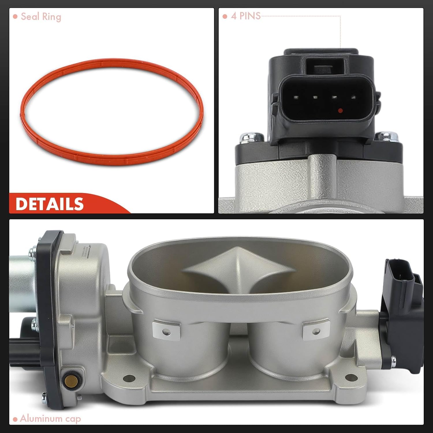 A-Premium Throttle Body Assembly Compatible with Ford Mustang 2005-2010, V8 4.6L
