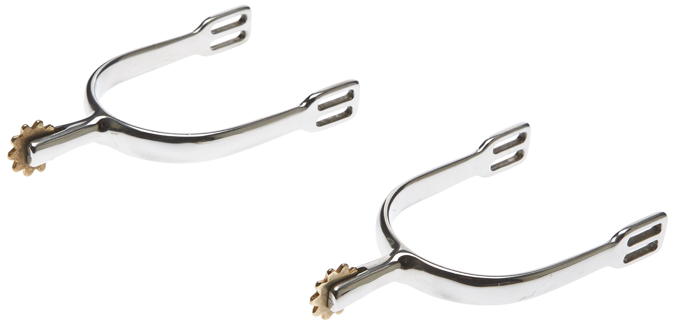 Éperons à molette inox PFIFF argent avec boucle de réglage stable