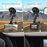PULUZ Suction Cup Mount for Gopro Car Mount, Adjustable Vehicle Window & Windshield Mount Holder, Compatible with GoPro Hero 12 11 10 9 8 7/Insta360 X3 x2/DJI OSMO Action Camera Mount | Compatible with GoPro Hero 13 12 11 10 9/Insta360 X5 X4 X3/DJI O