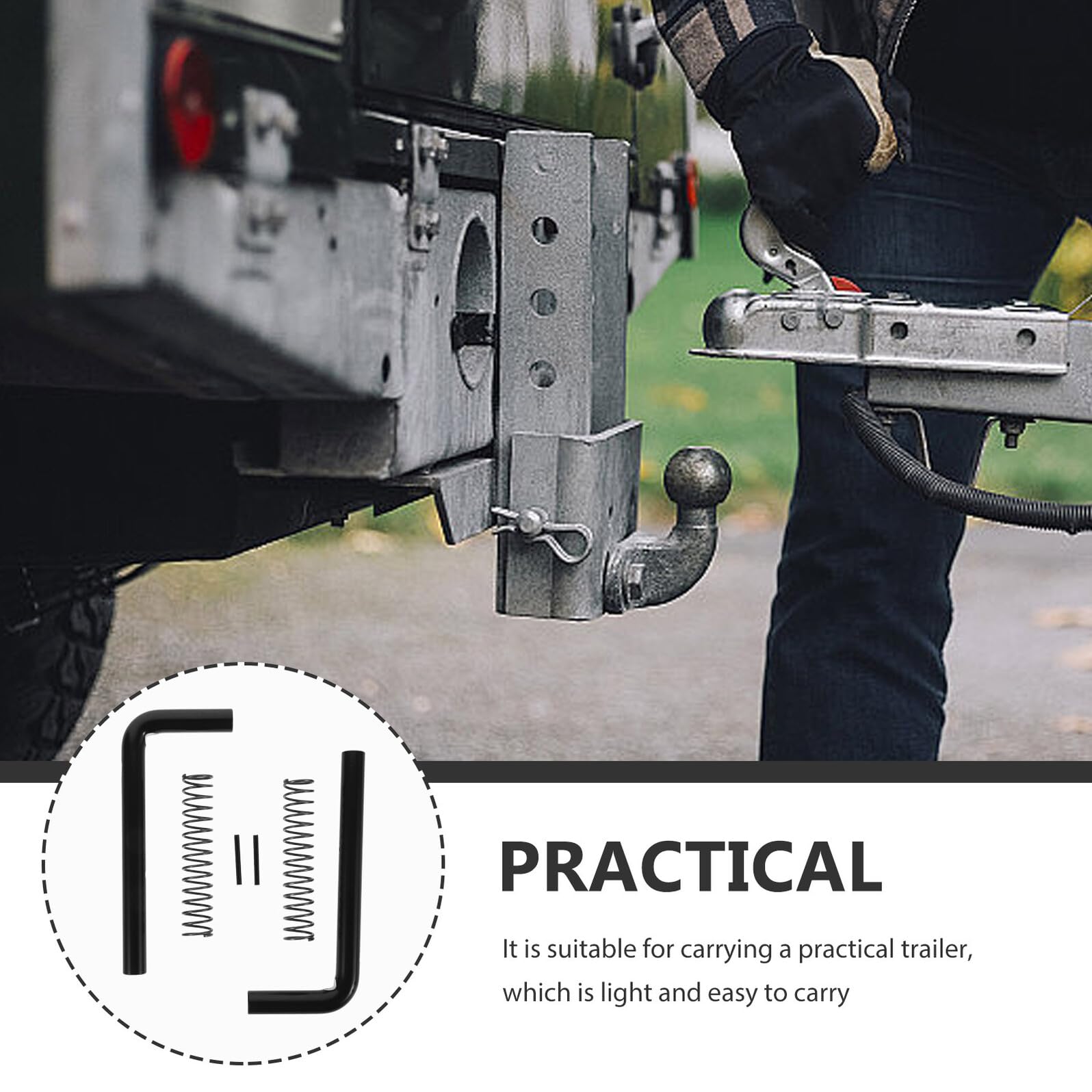 2 Sets Heavy Duty Trailer Gate Spring Latch Kit Ersatz Türschloss für Nutzanhänger Robust und Wetterfest für Sicheren Verschluss und Langlebige Reparatur